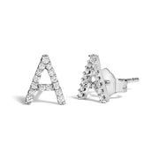 Bids.com 10K White Gold 1/10 Cttw Diamond Initial â€œAâ€ Stud Earring Earrings White Smoke White.Gold / 0.09 / A,White.Gold / 0.12 / B,White.Gold / 0.1 / C,White.Gold / 0.1 / D,White.Gold / 0.1 / E,White.Gold / 0.1 / F,White.Gold / 0.11 / G,White.Gold / 0.1 / H,White.Gold / 0.1 / I,White.Gold / 0.09 / J,White.Gold / 0.1 / K,White.Gold / 0.09 /