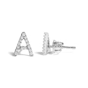 Bids.com 10K White Gold 1/10 Cttw Diamond Initial â€œAâ€ Stud Earring Earrings White Smoke White.Gold / 0.09 / A,White.Gold / 0.12 / B,White.Gold / 0.1 / C,White.Gold / 0.1 / D,White.Gold / 0.1 / E,White.Gold / 0.1 / F,White.Gold / 0.11 / G,White.Gold / 0.1 / H,White.Gold / 0.1 / I,White.Gold / 0.09 / J,White.Gold / 0.1 / K,White.Gold / 0.09 /