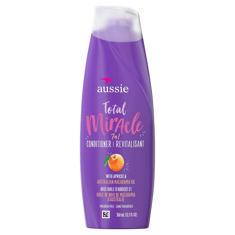 Aussie Aussie Total Miracle Conditioner with Apricot & Australian Macadamia Oil, 12.1 fl oz Conditioners White Smoke