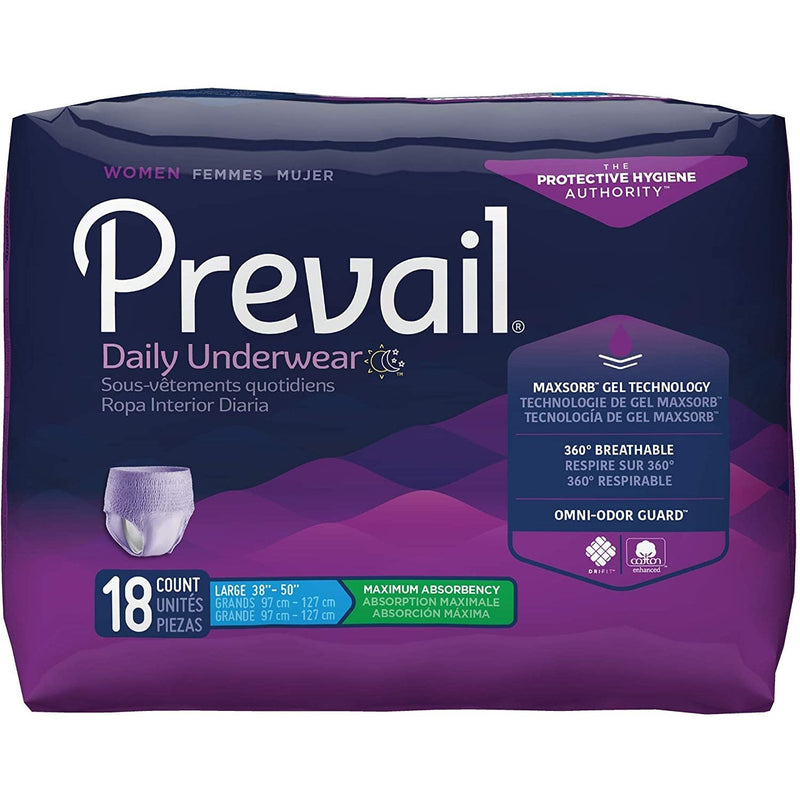 Prevail Prevail® Women's Underwear – Maximum Absorbency (Large) Incontinence Aids Dark Slate Gray