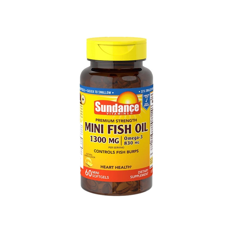Sundance Sundance Vitamins® Mini Fish Oil – 1300 mg (Natural Lemon Flavor) Health & Beauty White Smoke