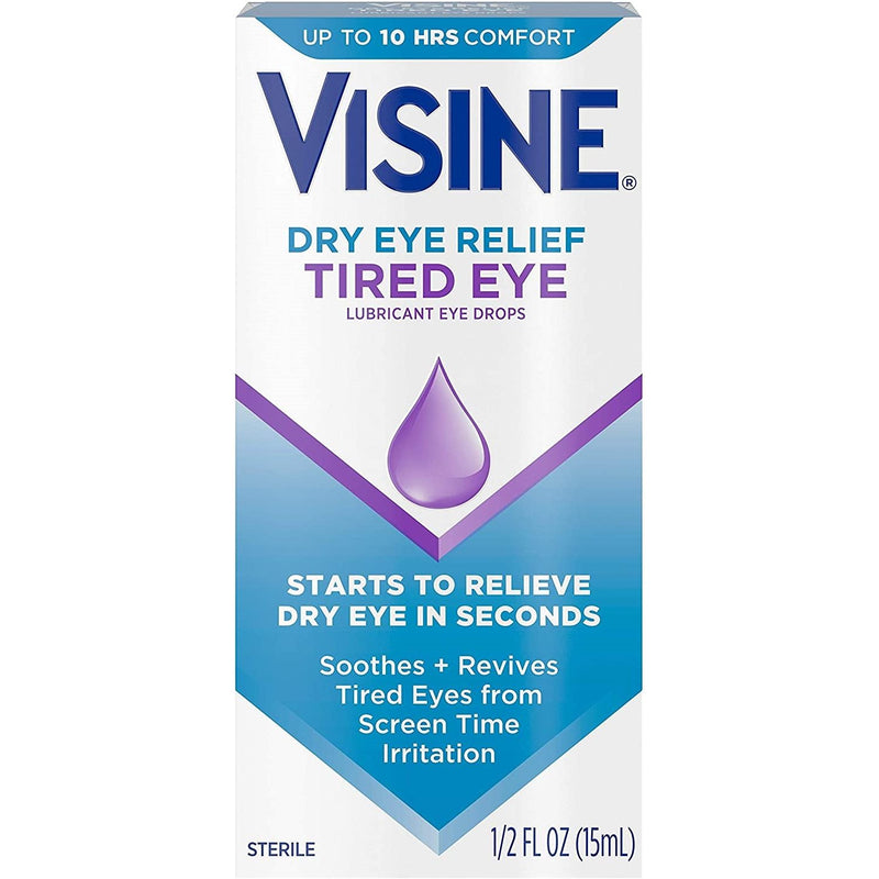 Visine Visine Dryeye Relief Tired Eye Drops - 0.50 Fl Oz Eye Drops & Lubricants White Smoke