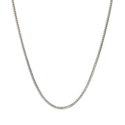Bids.com 14k White Gold Franco Chain 1.2mm Necklaces White Smoke 16 / White Gold,18 / White Gold,20 / White Gold,24 / White Gold