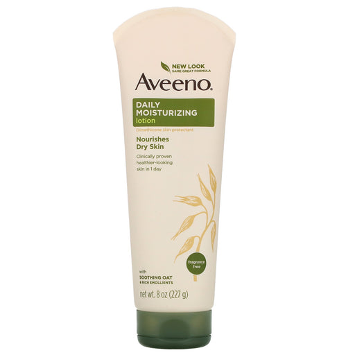 Aveeno Aveeno Daily Moisturizing Lotion With Oat For Dry Skin Fragrance Free Lotion & Moisturizer White Smoke