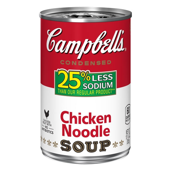 Campbell's Campbell's Condensed Chicken Noodle Soup 25% Less Sodium, 10.75 Ounce Soups & Broths White Smoke