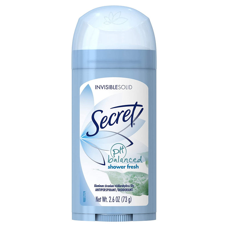 Secret Secret Shower Fresh Invisible Solid Antiperspirant & Deodorant - 2.6oz Deodorant Alice Blue