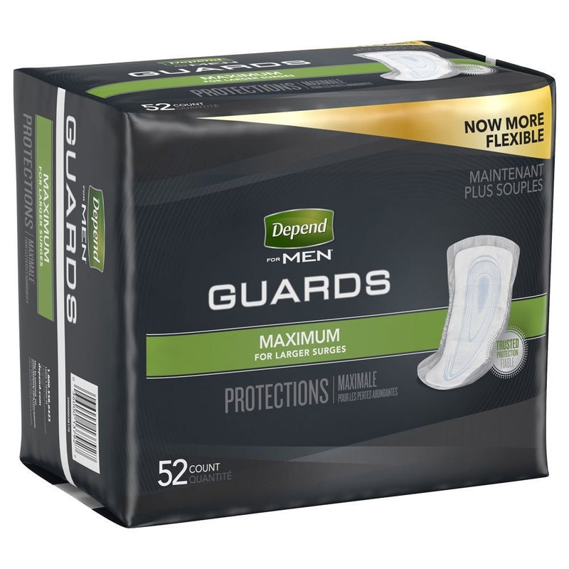Depend Depend Fresh Protection Incontinence Guards for Men, Maximum Absorbency, 52 Count Incontinence Aids Dark Slate Gray