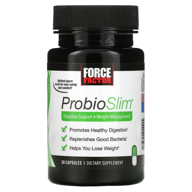 Force Factor Force Factor ProbioSlim, Digestive Support + Weight Management, 30 Capsules Health & Beauty Dark Slate Gray