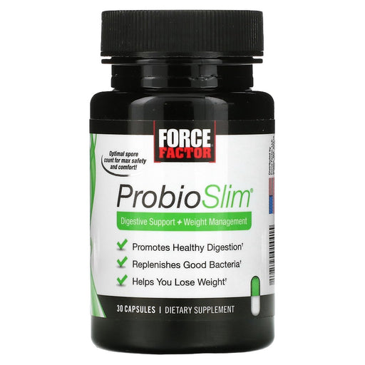 Force Factor Force Factor ProbioSlim, Digestive Support + Weight Management, 30 Capsules Health & Beauty Dark Slate Gray