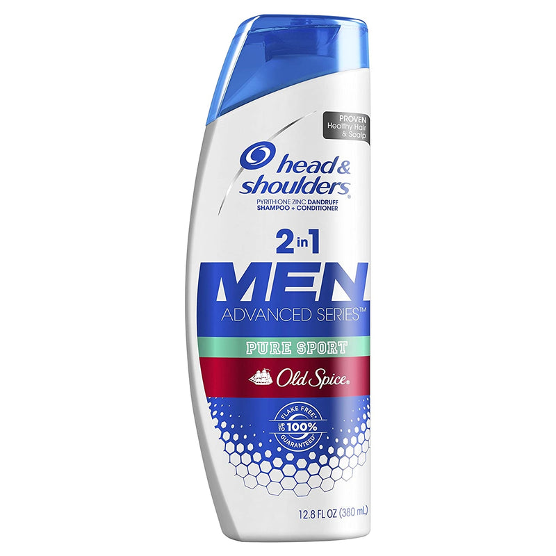Head & Shoulders Head & Shoulders Men Dandruff Shampoo Conditioner, Old Spice Swagger, Advanced 2 In 1 Shampoo & Conditioner White Smoke
