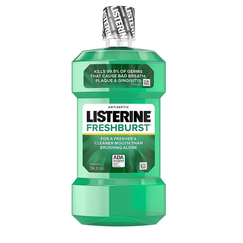 Listerine Listerine Freshburst Antiseptic Mouthwash, Oral Care for Bad Breath & Plaque - 8.5 fl oz Mouthwash White Smoke