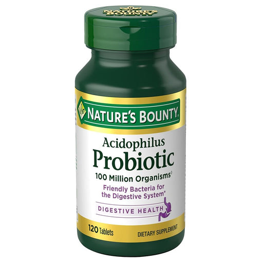 Nature's Bounty Nature's Bounty Acidophilus Probiotic Supplement Tablets Health & Beauty White Smoke