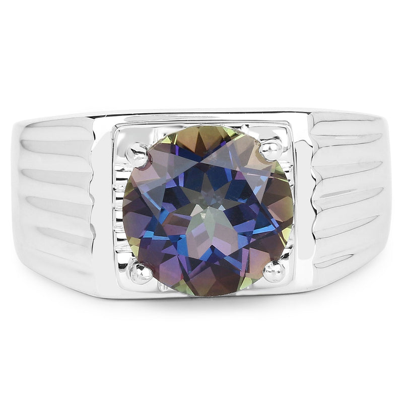 Bids.com 4.75 Carat Genuine Mystic Topaz .925 Sterling Silver Ring Rings Lavender size 12.50,size 13.00,size 14.00,size 9.00,size 11.00,size 12.00,size 6.00,size 7.00,size 8.00,size 10.00