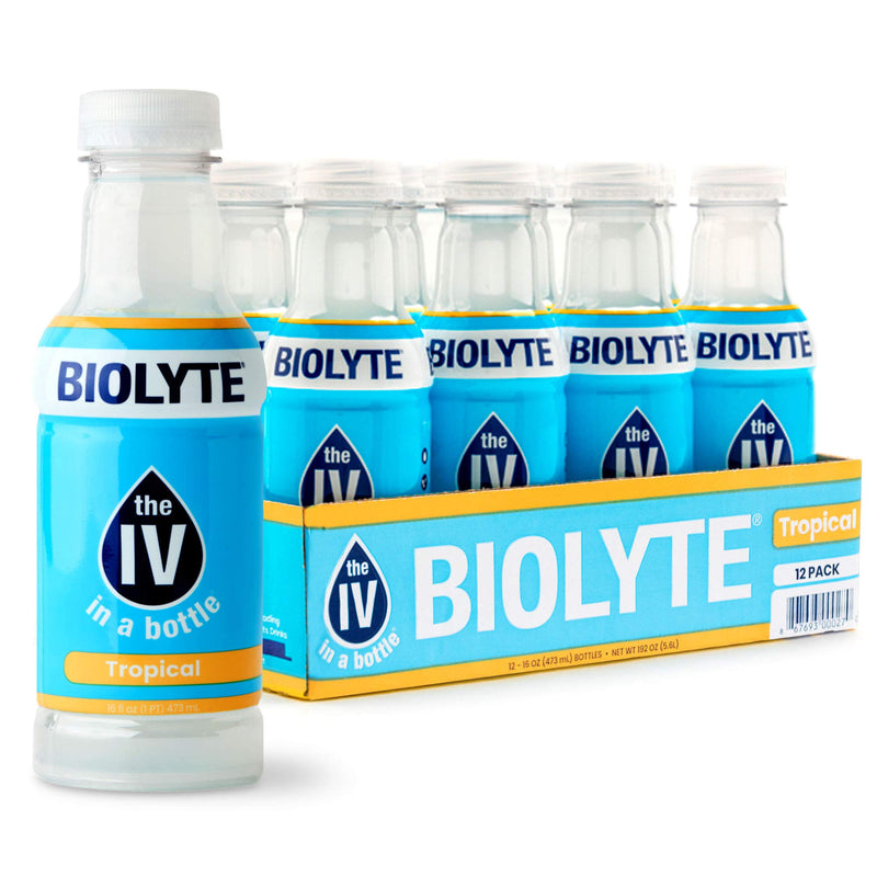 Biolyte Electrolyte Drink Biolyte® Electrolyte Drink – Tropical Flavor (16 oz) Fitness & Nutrition White Smoke
