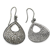 Bids.com 3.03 Carat Genuine Diamond .925 Sterling Silver Earrings Earrings White Smoke