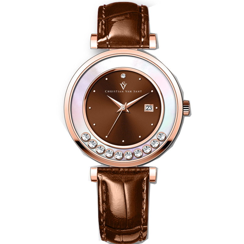 Bids.com Christian Van Sant Women's Bria Watches White Smoke
