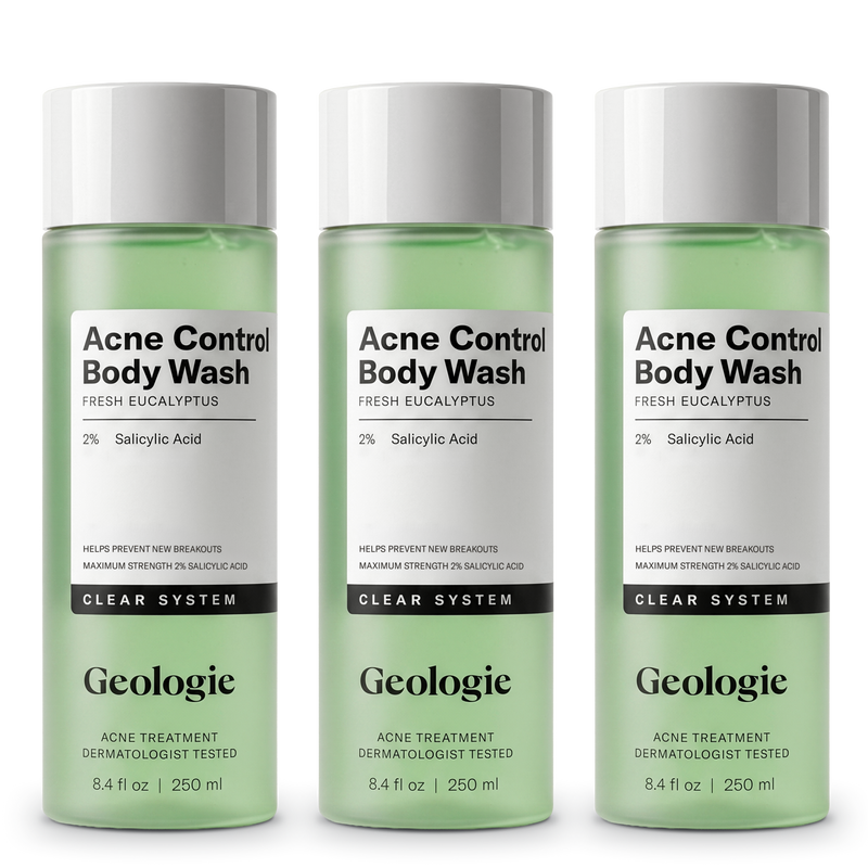 Geologie Acne Control Body Wash Dark Sea Green 3-Pack