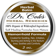 COLEHERBALS LLC 01 - Dr. Cole's Organic Hemorrhoid Balm Herbal Light Gray