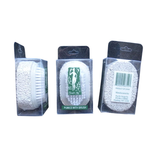The Sponge Company The Sponge Company Pumice Stone with Brush Bath & Body Light Gray