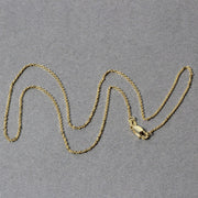 Bids.com 10k Yellow Gold Diamond Cut Cable Link Chain (1.10 mm) Necklaces Dark Gray 16 / Yellow Gold,18 / Yellow Gold,20 / Yellow Gold