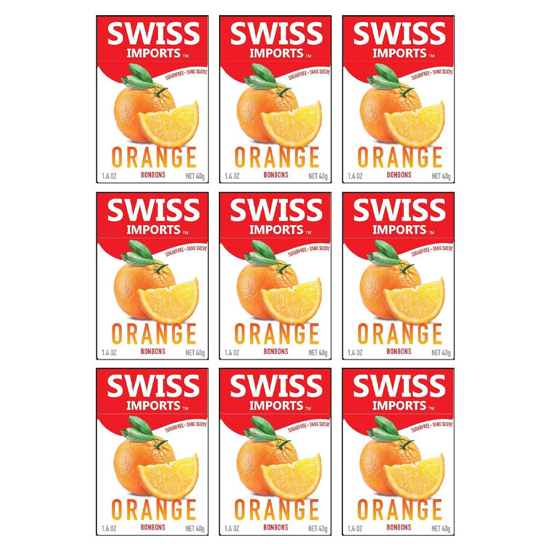 Swiss Imports Swiss Imports Orange Sugarfree Candy Bonbons - 1.4oz Sugarfree Candy Antique White
