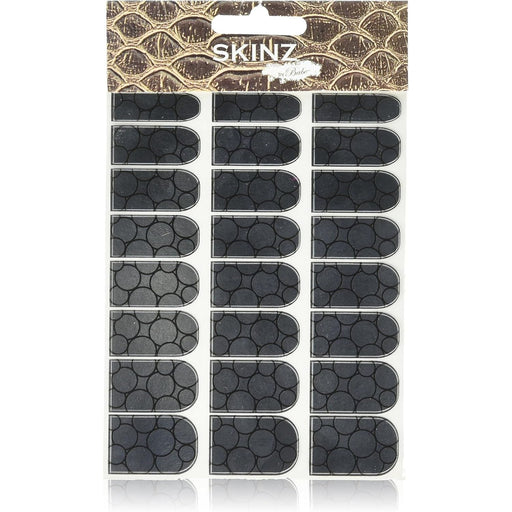 VIP Extensions Skinz Nail Decals, Silver Circles (24 ct) Nail Art Dark Slate Gray