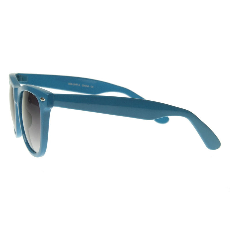zeroUV Classic Retro Large Colorful Horned Rim Sunglasses 2767 Sunglasses White Smoke Blue,Green,White,Pink,Red,Black