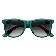 zeroUV Classic Retro Large Colorful Horned Rim Sunglasses 2767 Sunglasses White Smoke Green