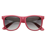 zeroUV Classic Retro Large Colorful Horned Rim Sunglasses 2767 Sunglasses White Smoke Pink