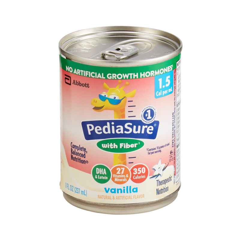 PediaSure PediaSure With Fiber 1.5 Cal Vanilla 24x  8 Oz Institutional Nursing & Feeding White Smoke