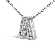 Bids.com 10K White Gold Diamond Accent "A" Initial Bubble Pendant Necklace Necklaces White Smoke White.Gold / 18 / A,White.Gold / 18 / B,White.Gold / 18 / C,White.Gold / 18 / D,White.Gold / 18 / E,White.Gold / 18 / F,White.Gold / 18 / G,White.Gold / 18 / H,White.Gold / 18 / J,White.Gold / 18 / K,White.Gold / 18 / L,White.Gold / 18 / M,White.Gold / 18