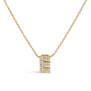 Bids.com 10K White Gold Diamond Accent "A" Initial Bubble Pendant Necklace Necklaces White Smoke Yellow.Gold / 18 / E