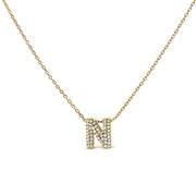 Bids.com 10K White Gold Diamond Accent "A" Initial Bubble Pendant Necklace Necklaces White Smoke Yellow.Gold / 18 / N