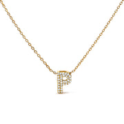 Bids.com 10K White Gold Diamond Accent "A" Initial Bubble Pendant Necklace Necklaces White Smoke Yellow.Gold / 18 / P