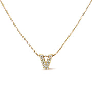 Bids.com 10K White Gold Diamond Accent "A" Initial Bubble Pendant Necklace Necklaces White Smoke Yellow.Gold / 18 / V