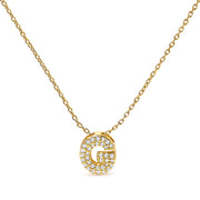 Bids.com 10K White Gold Diamond Accent "A" Initial Bubble Pendant Necklace Necklaces White Smoke Yellow.Gold / 18 / G