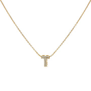 Bids.com 10K White Gold Diamond Accent "A" Initial Bubble Pendant Necklace Necklaces White Smoke Yellow.Gold / 18 / T
