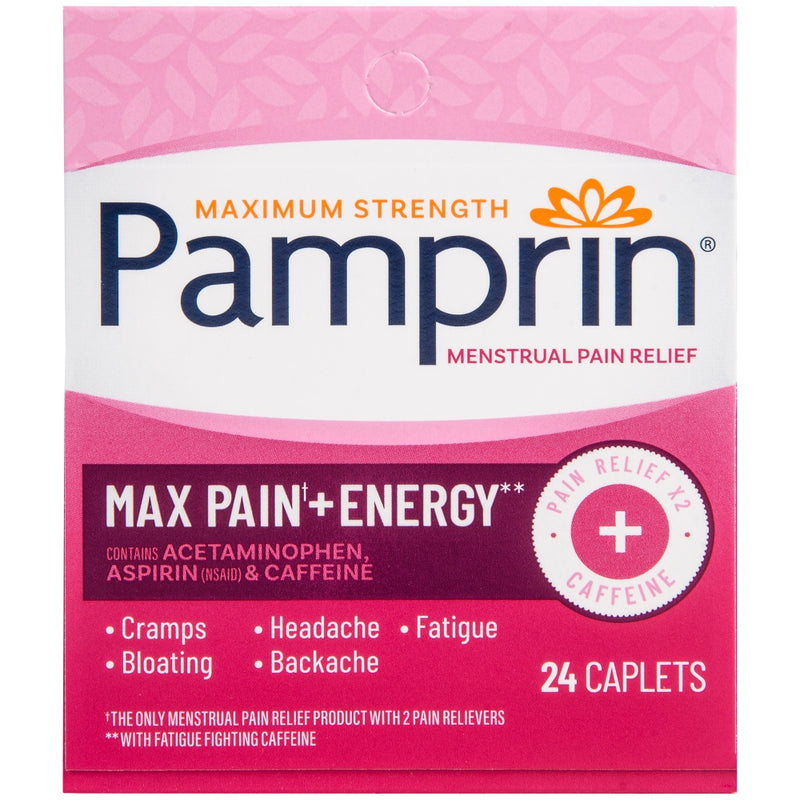 Pamprin Pamprin® Maximum Strength Max Formula Menstrual Pain Relief Health & Beauty Light Pink