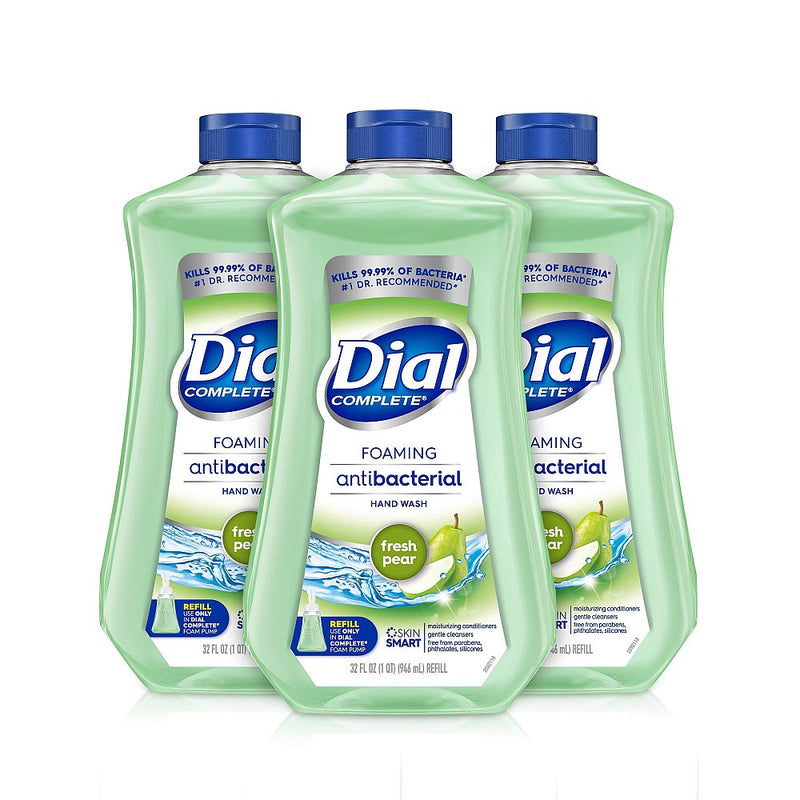 Dial Dial Complete Antibacterial Foaming Hand Wash Refill - Fresh Pear - 32 Fl Oz Pears White Smoke