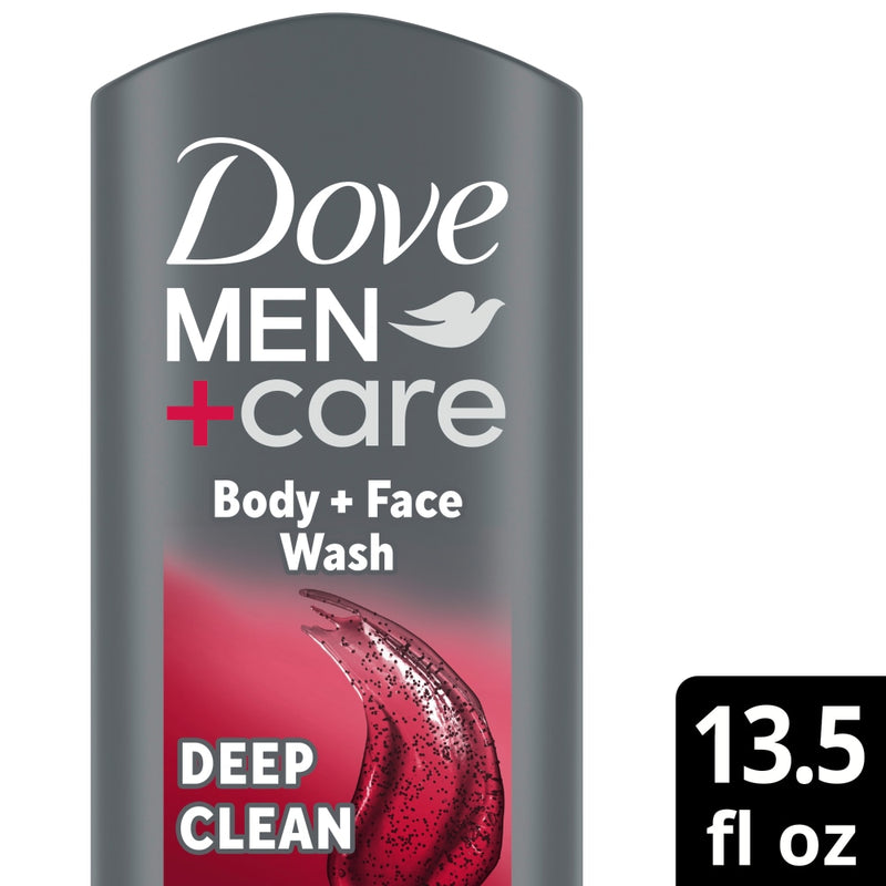 Dove Dove Men+Care Body & Face Wash, Deep Clean - 13.5 Fl Oz Bath & Body White Smoke