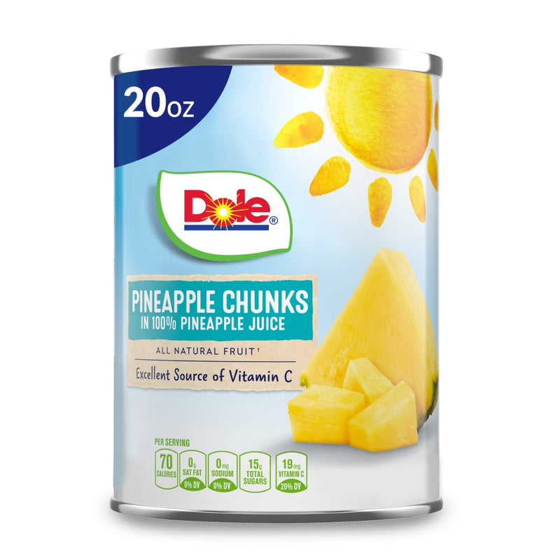 Dole Dole Pineapple, Chunks, In 100% Pineapple Juice Pineapples Lavender