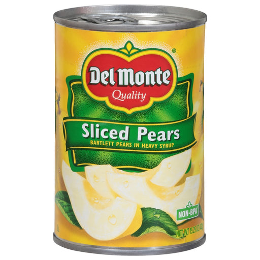 Del Monte Del Monte Sliced Bartlett Pears In Heavy Syrup Canned Fruit Pears Wheat