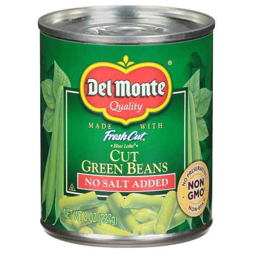 Del Monte Del Monte Fresh Cut No Salt Added Blue Lake Green Beans Beans Forest Green