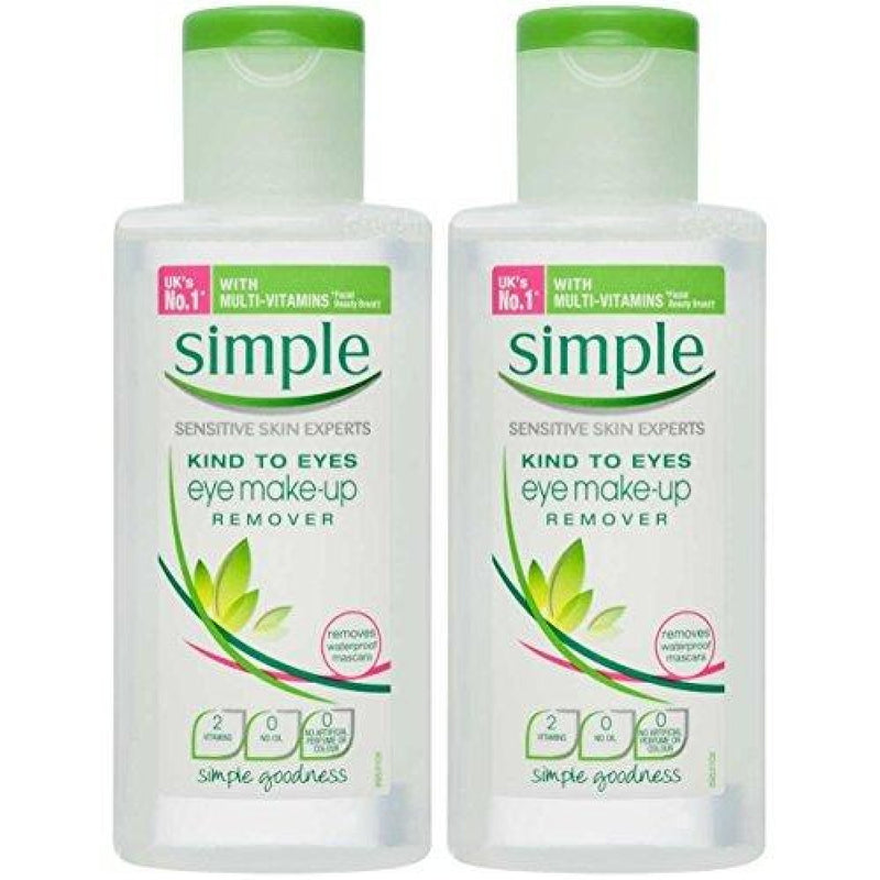 Simple Simple Kind To Eyes Eye Makeup Remover, 42 Ounce Makeup Removers Light Gray