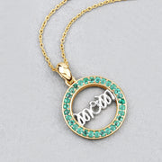 Bids.com 0.54 Carat Genuine Emerald .925 Sterling Silver Pendant Pendants Light Gray size 18.00