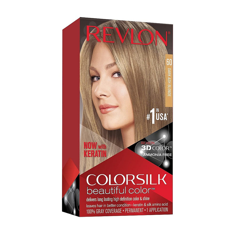 Colorsilk Colorsilk Revlon Beautiful Hair Dark Ash Blonde #60 Hair Color Brown