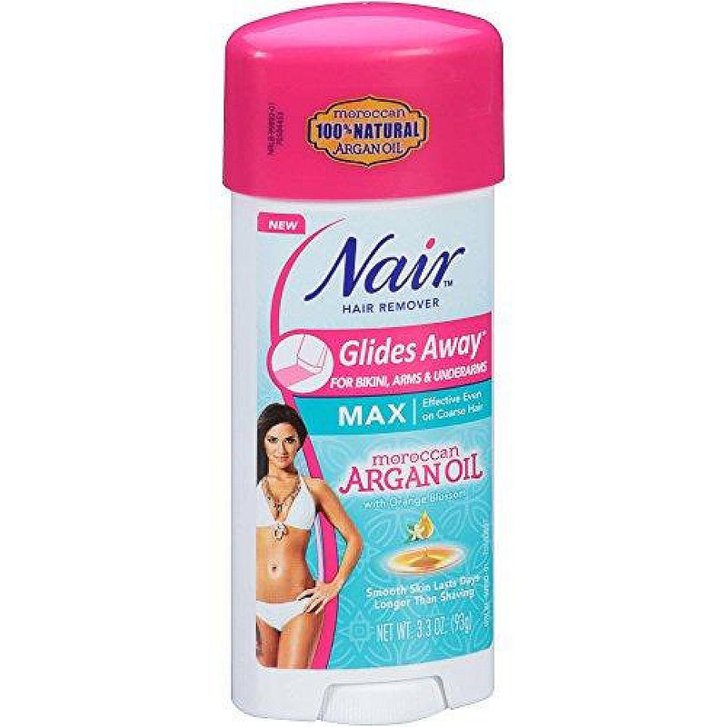Nair Nair Glides Away Hair Remover Cream, Nourish, Moroccan Argan Oil & Orange Blossom Hair Removal Light Gray