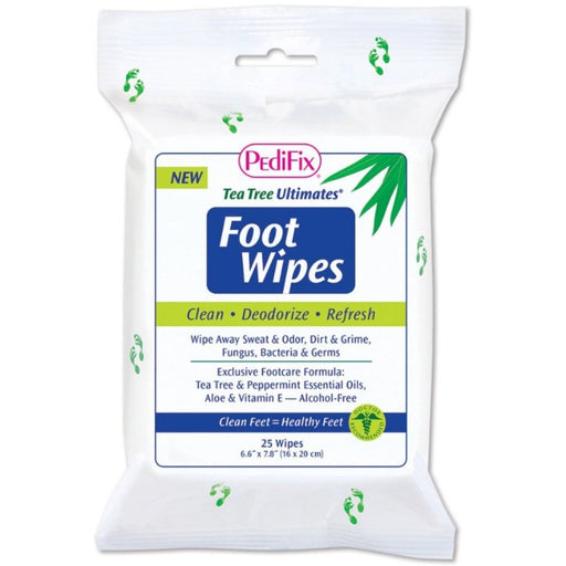 PediFix PediFix Tea Tree Ultimates Foot Wipes Hand Sanitizers & Wipes White Smoke