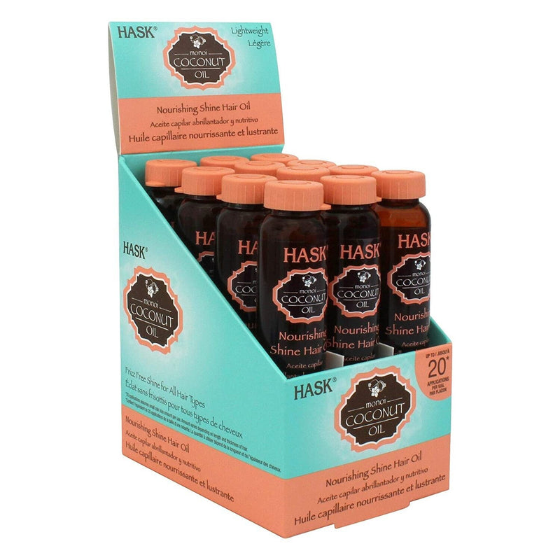 Hask Hask Monoi Coconut Oil Nourishing Shine Oil, 0.62 Oz Health & Beauty White Smoke