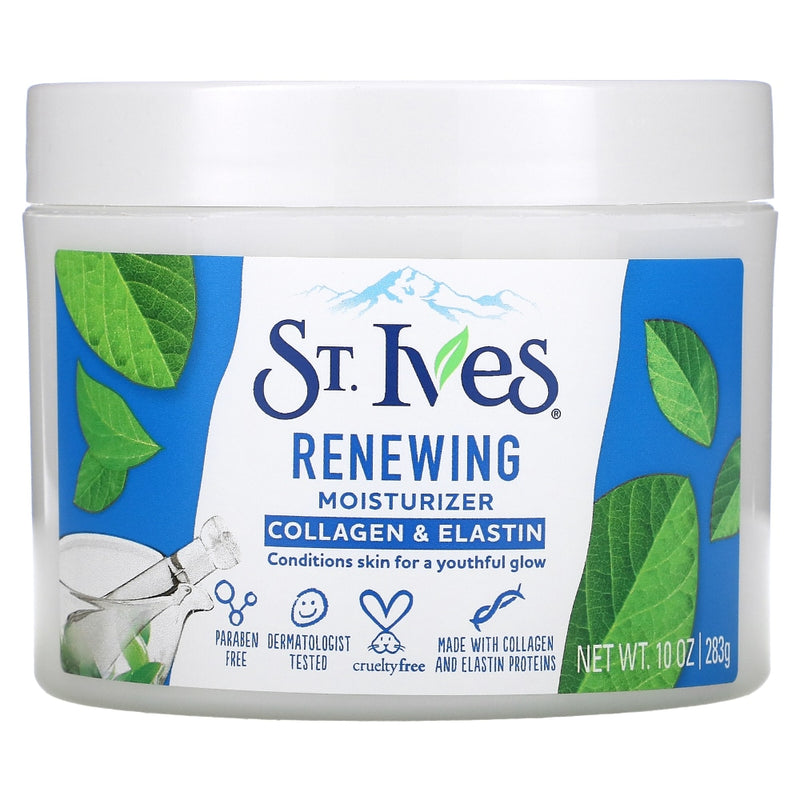 St. Ives St. Ives Renewing Collagen And Elastin Facial Moisturizer, 10 Oz Face Moisturizer White Smoke